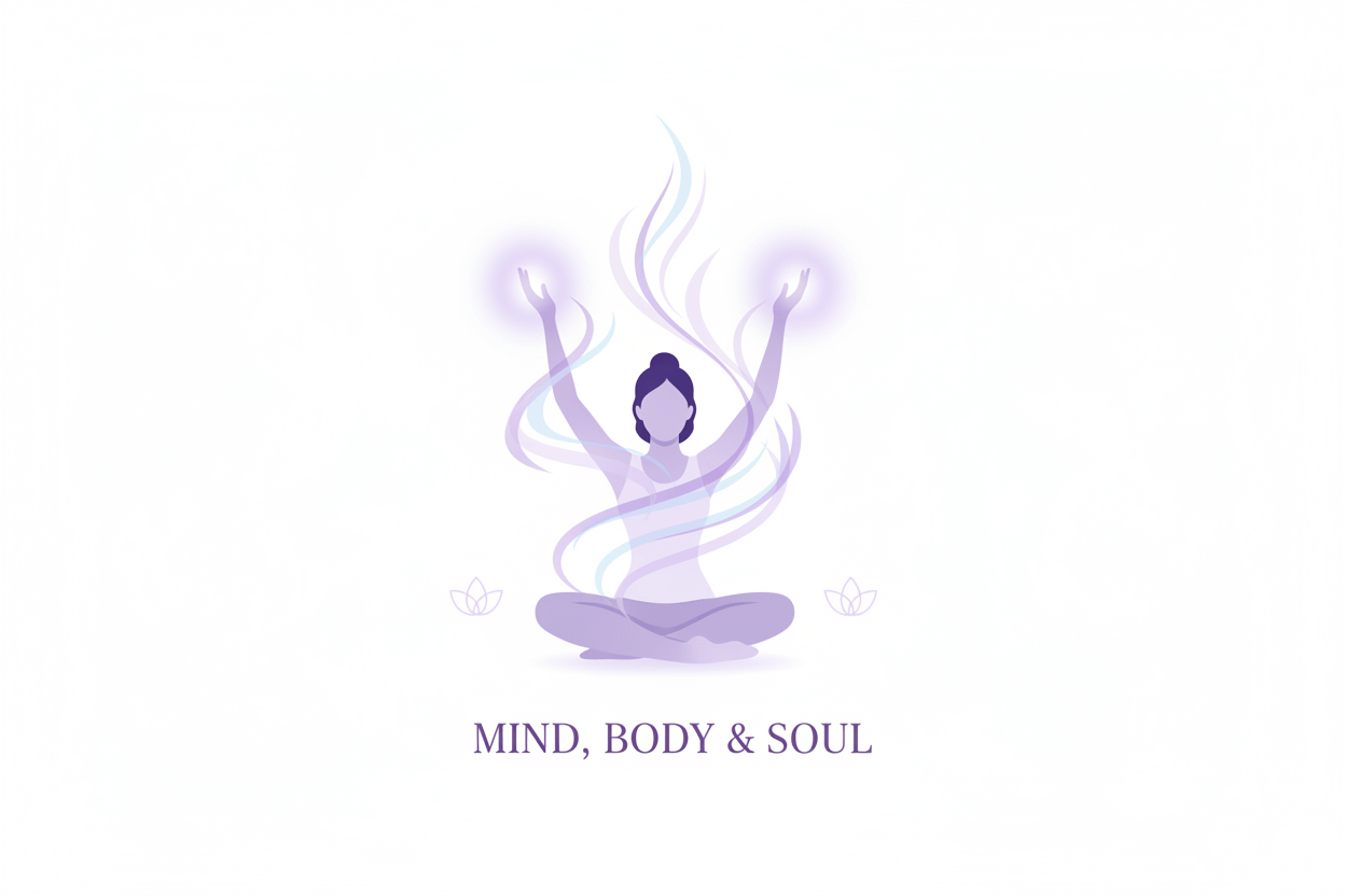Spiritual Enlightenment and Exercise: A Powerful Synergy for Mind, Body, and Soul illustration of meditative figure in lotus pose