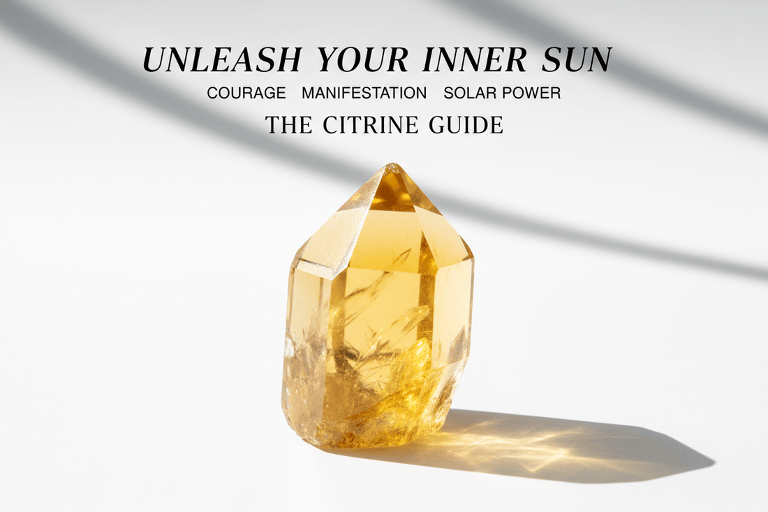 Citrine: Your Solar Ally for Courage & Aligned Manifestation in 2026 crystal point guide for courage, manifestation and solar power