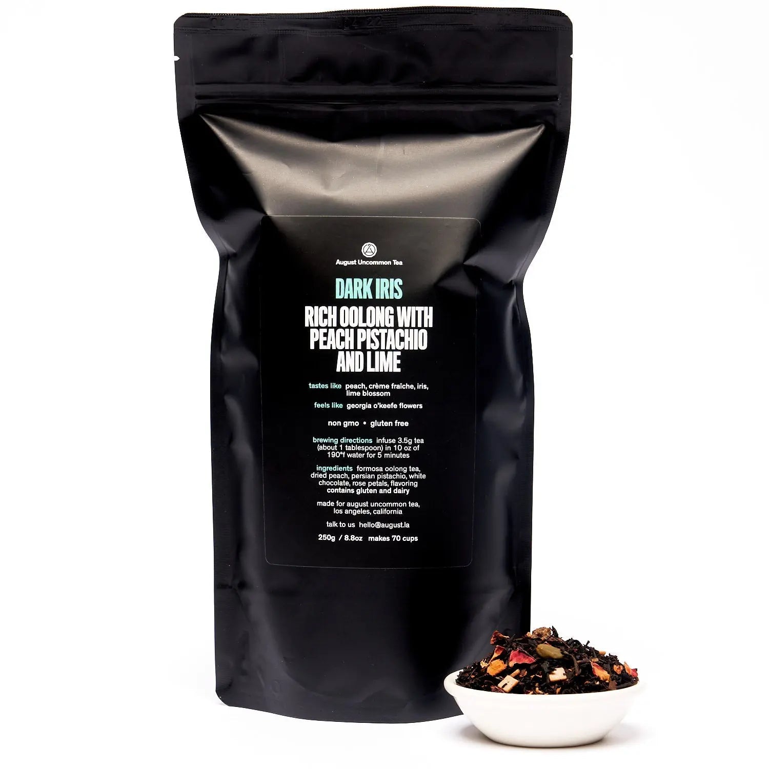 Iris Sombre – Thé Oolong Pêche Pistache
