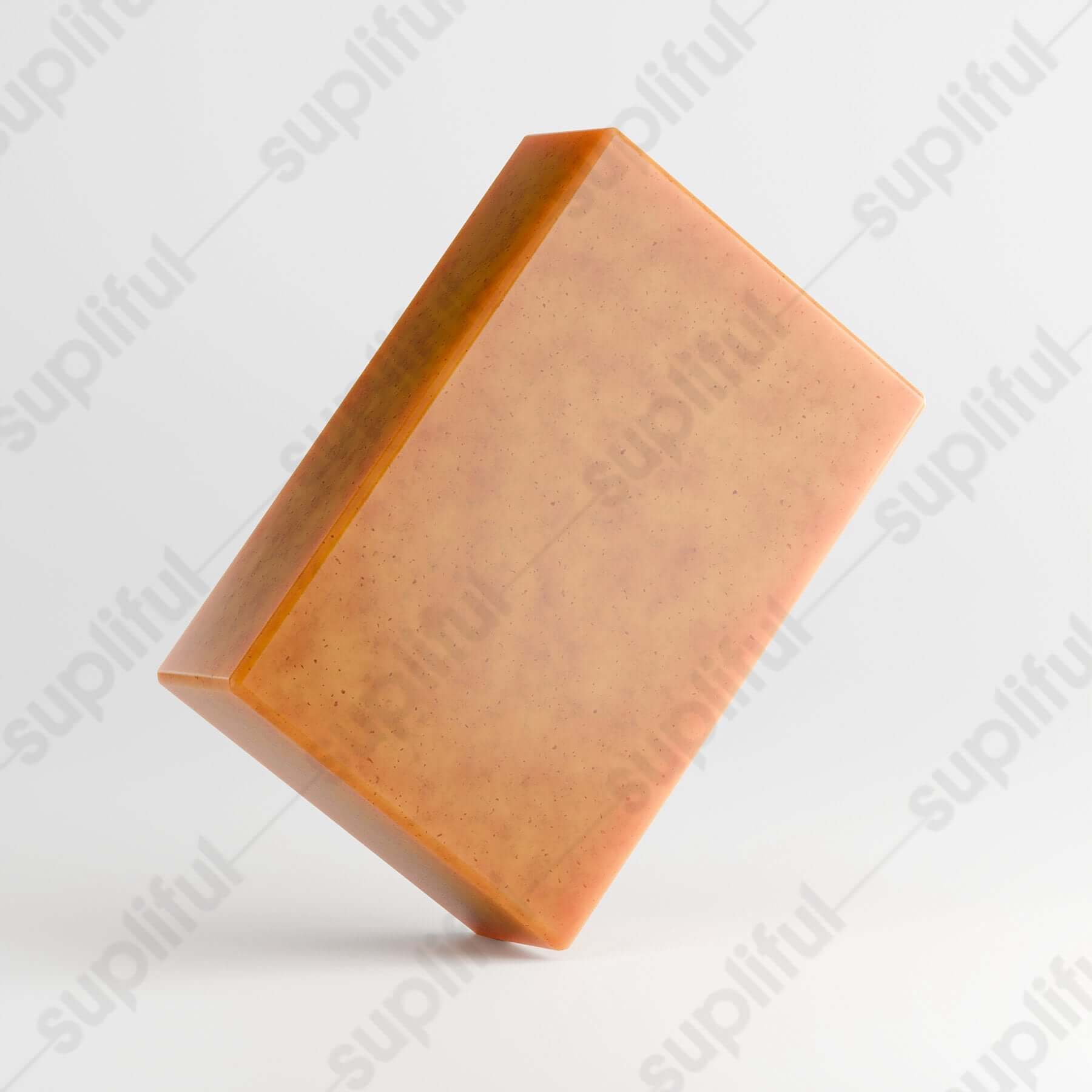Kojic Acid & Turmeric Soap bar for brightening and evening skin tone on white background