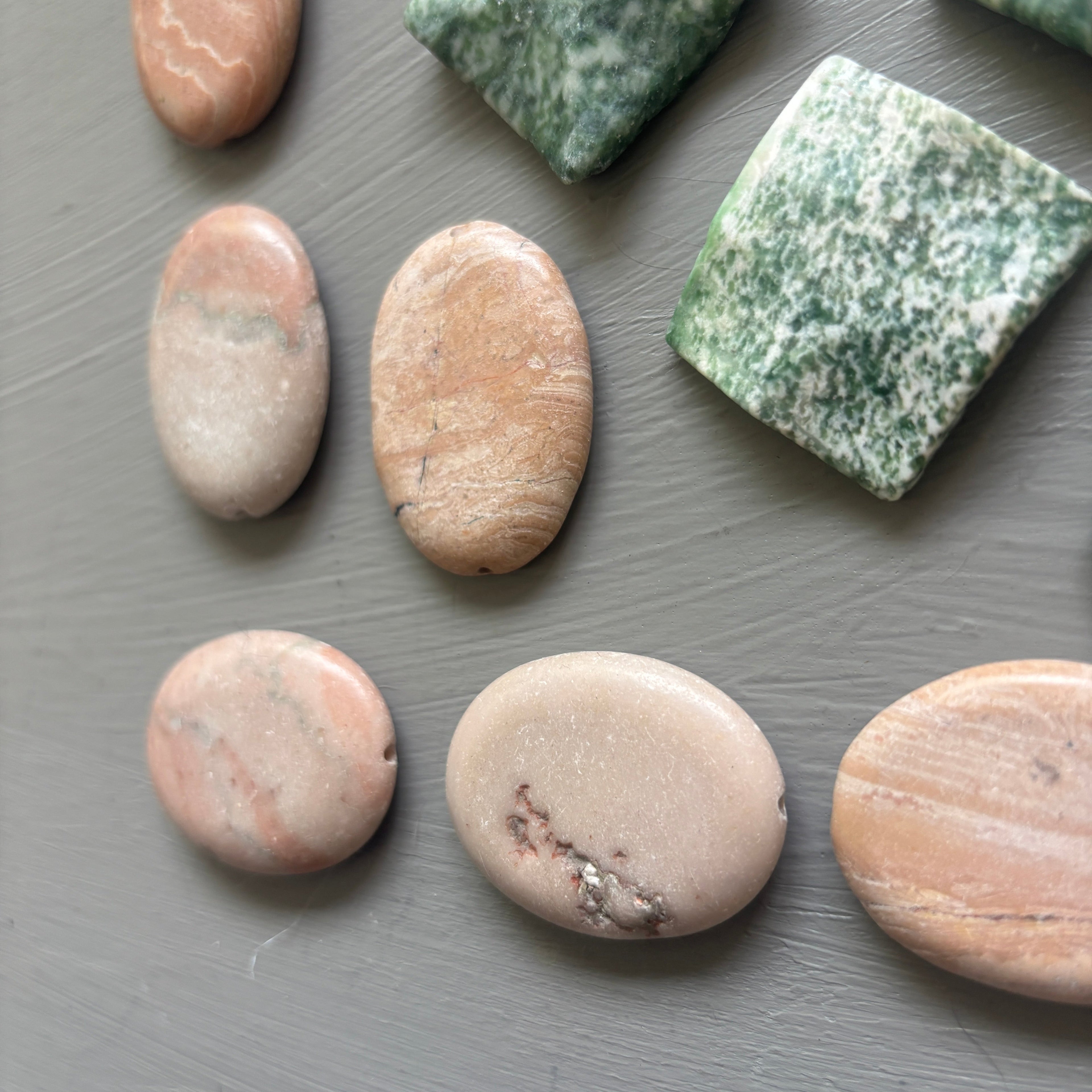 Crystal Amulet Bundle Drilled Jewelry Bead or Grid Set of 47