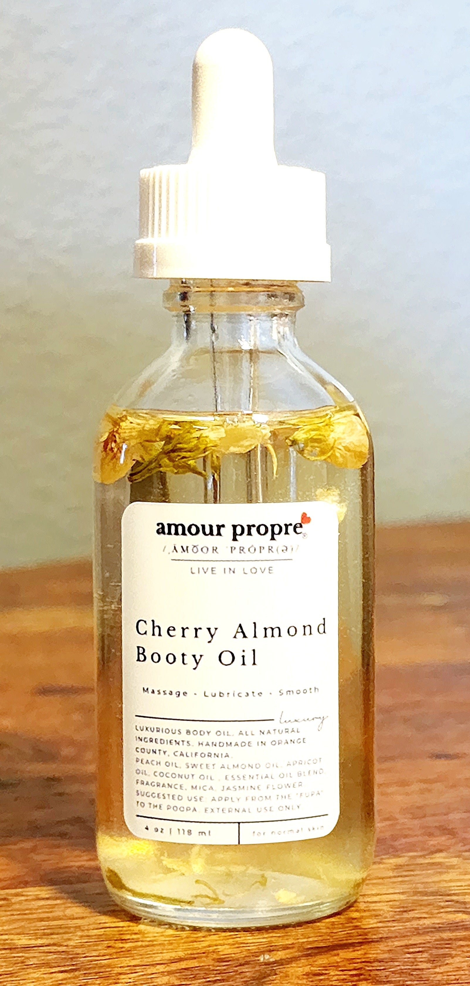Kissably Soft Booty Oil, Cherry Almond