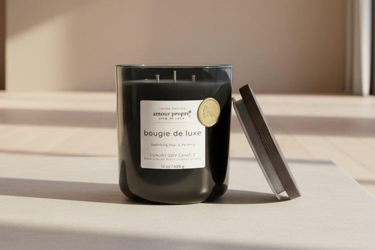 bougie de luxe handgegossene Luxus-Sojakerze - 340 g