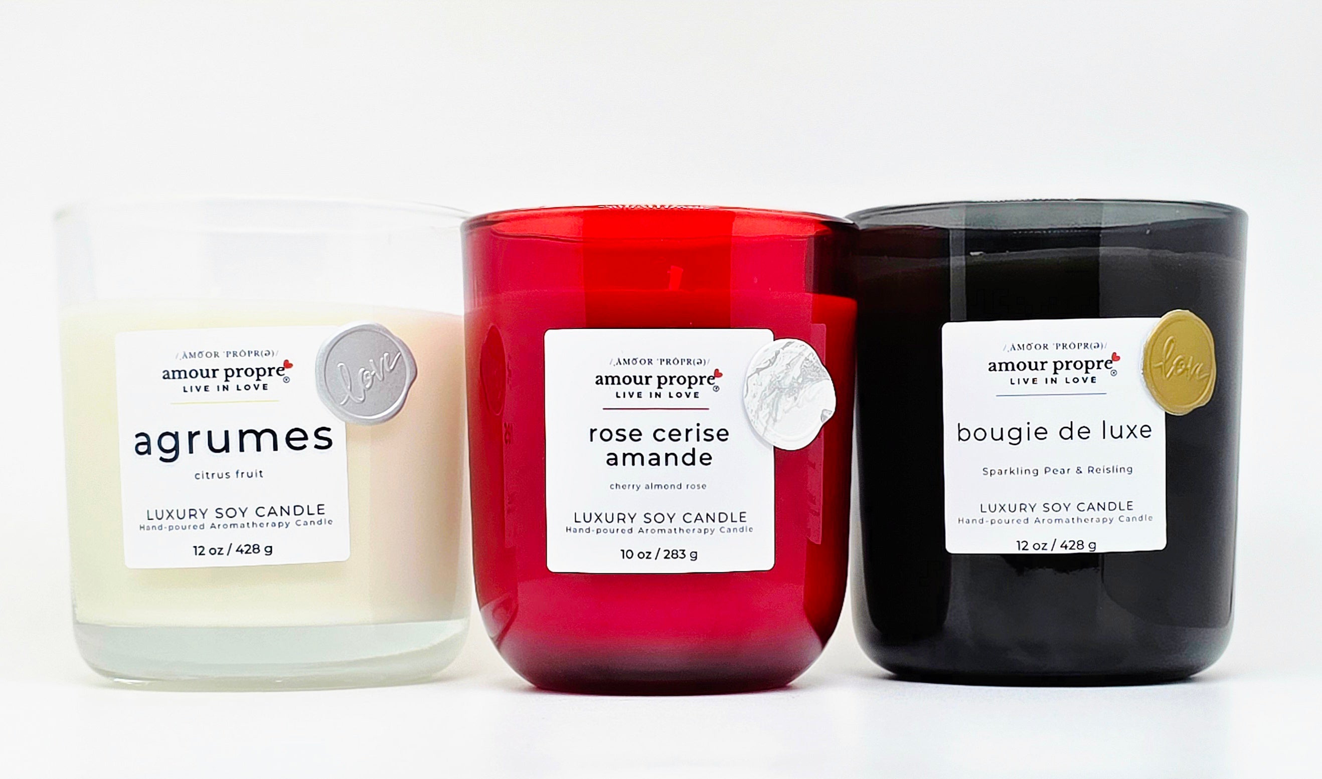 Agrumes Handgegossene Aromatherapie Luxussojakerze