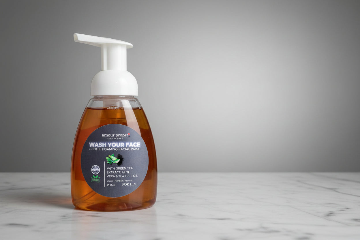 Wash Your Face – Sanfte, schäumende Gesichtsreinigung mit Grüntee-Extrakt für Ihn
