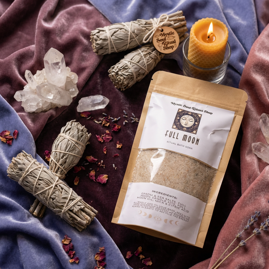 Sels de bain rituel de pleine lune