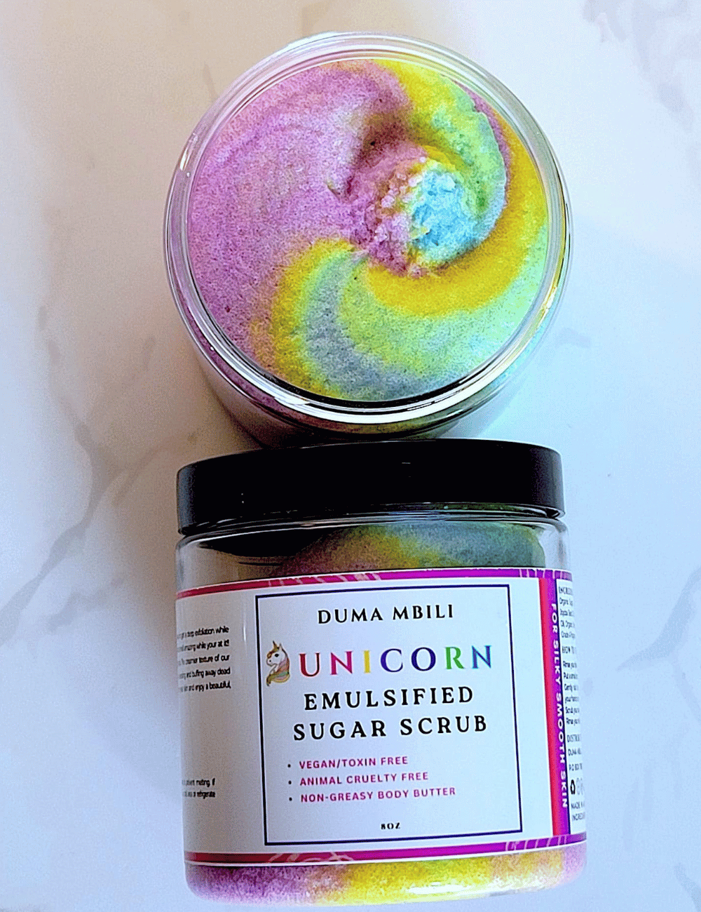 Gommage au sucre Licorne