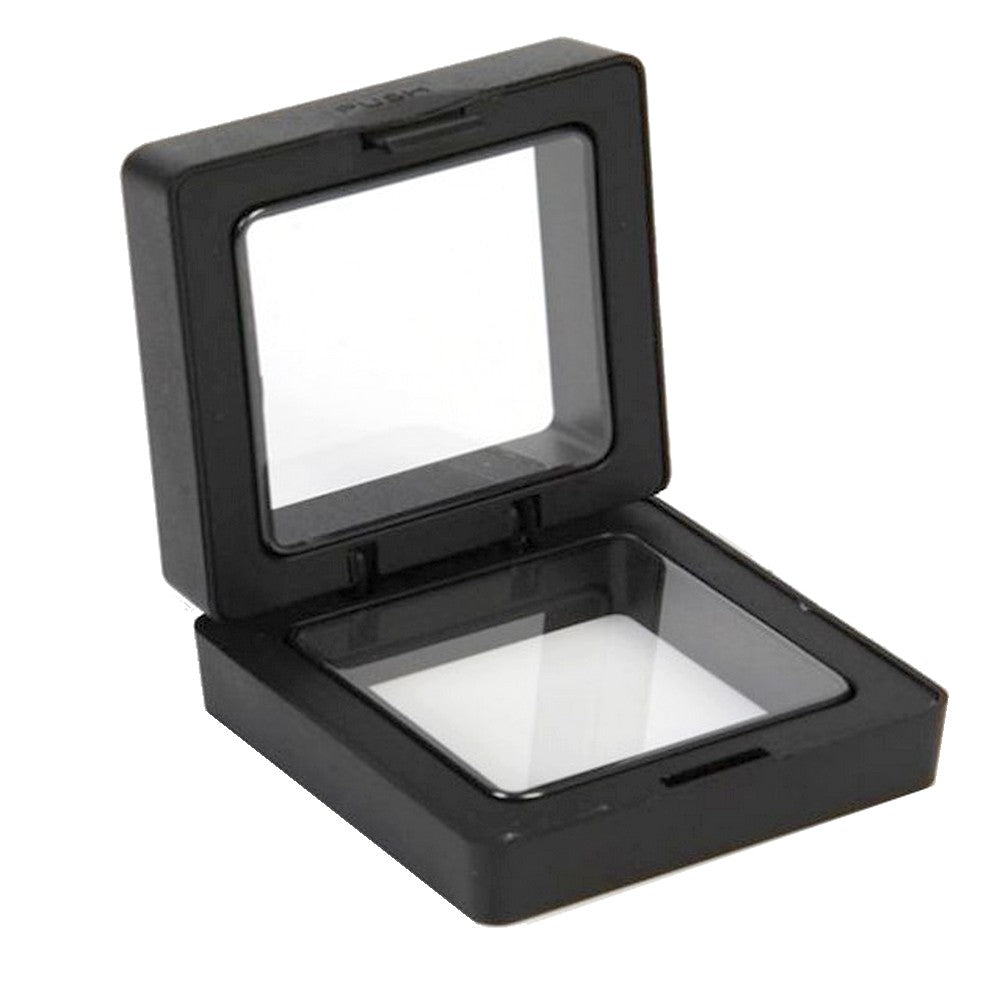 Display Case Black Floating Suspension for Gem and Jewelry