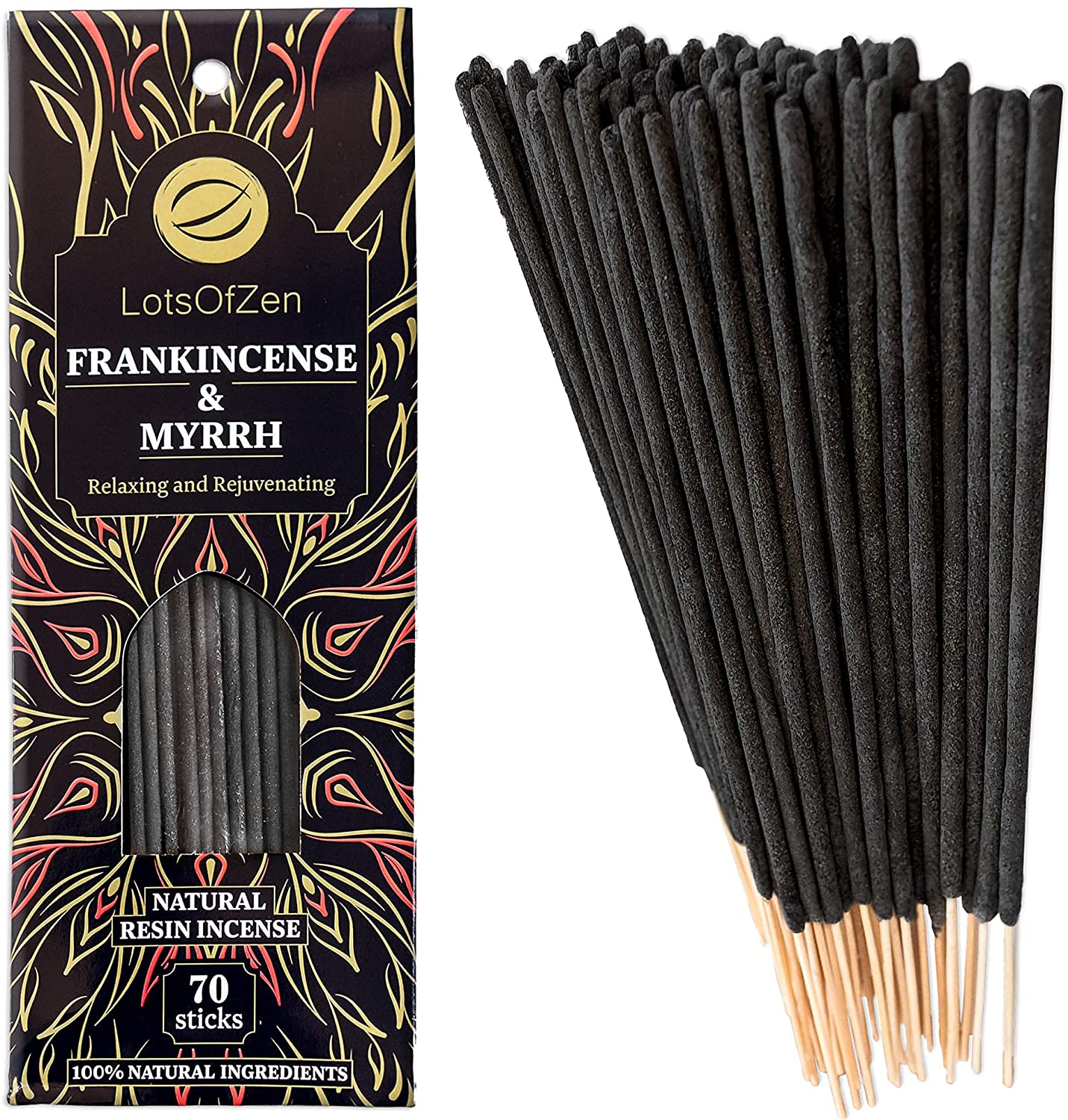 Bâtonnets d'encens de Frankincense et Myrrh (70 unités)
