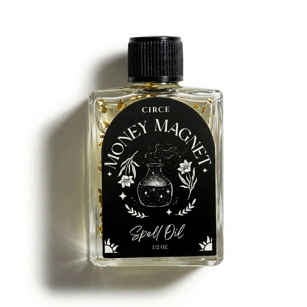 Aimant d'argent | Huile de sortilège 1/2 oz
