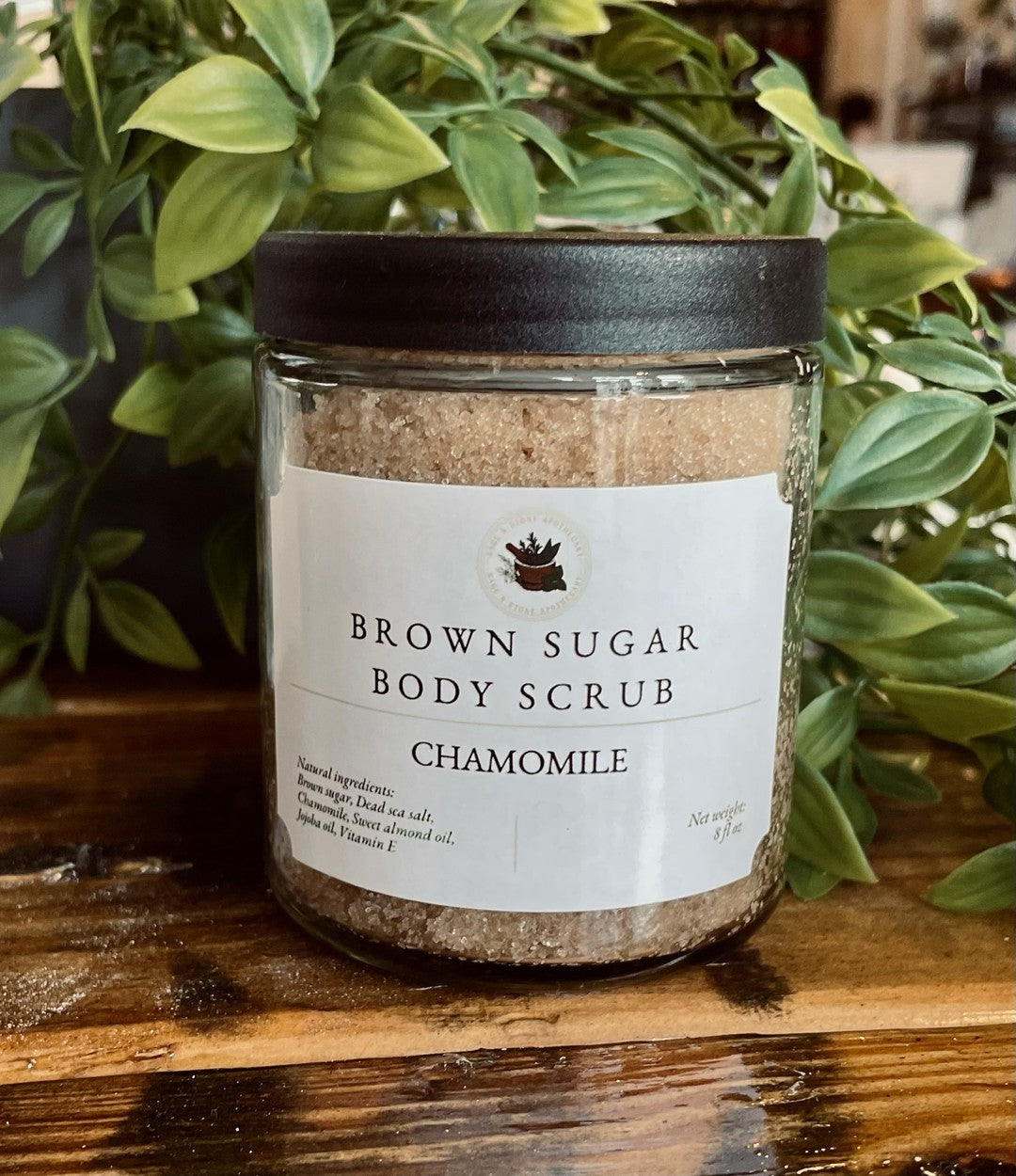 Exfoliant à la camomille et au sucre roux