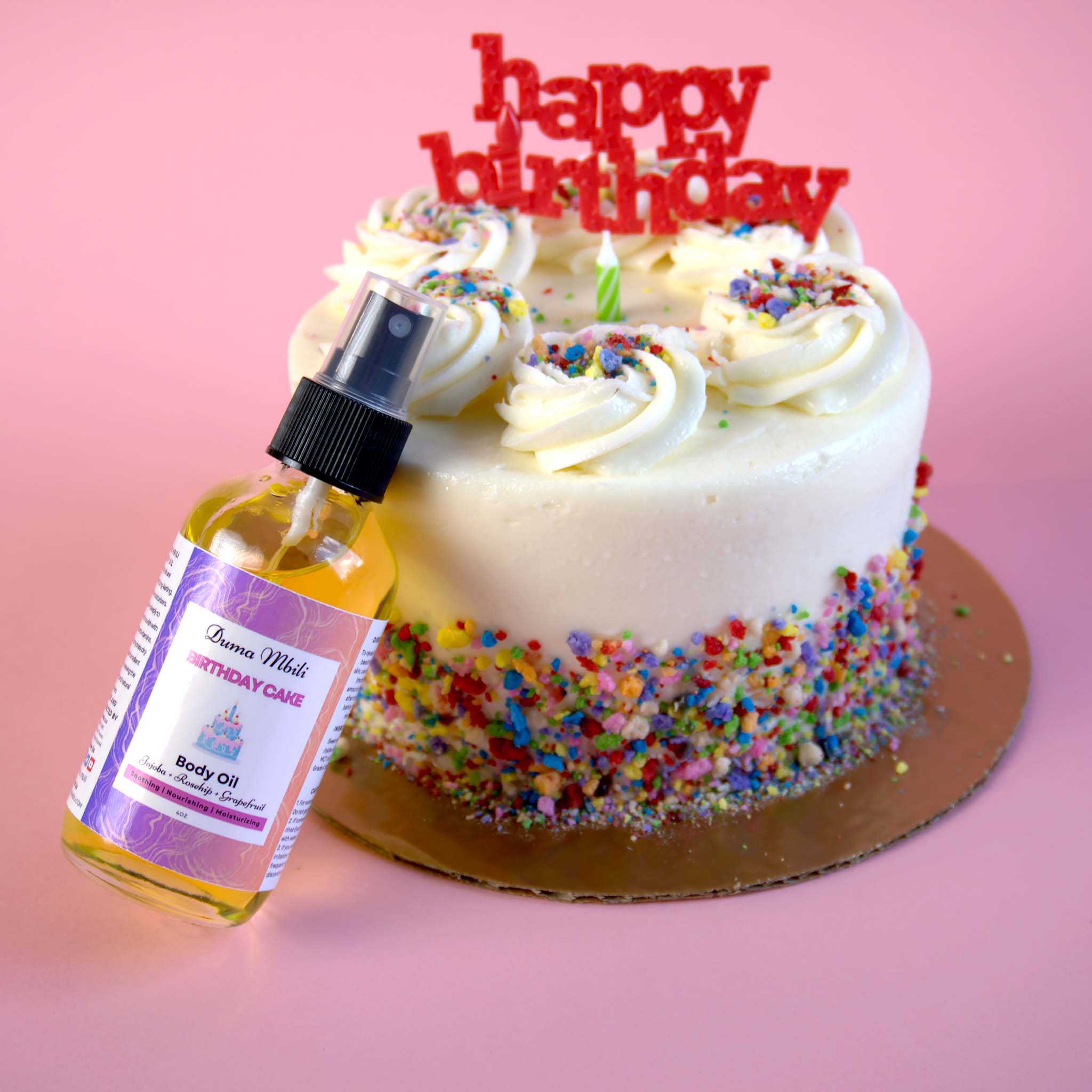 Huile corporelle Gâteau d'anniversaire