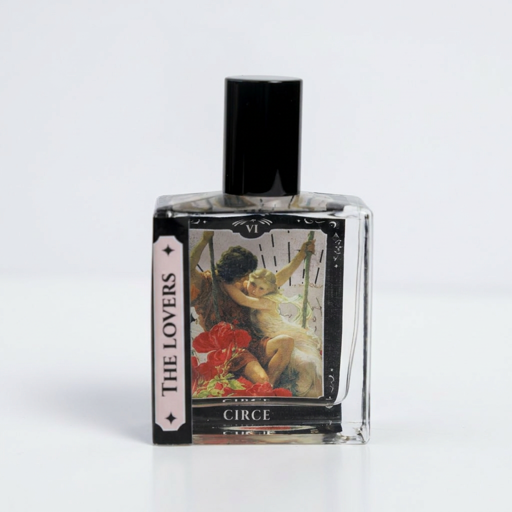 Huile de Parfum Le Tarot des Amoureux - Roll-on 50 ml | Bois, Freesia & Prune rouge
