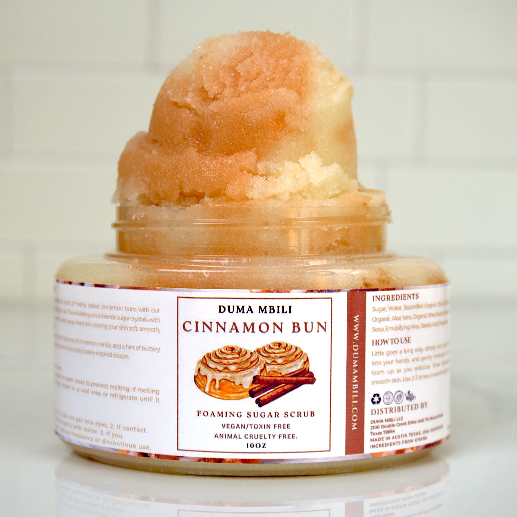 Exfoliant au sucre moussant brioche à la cannelle