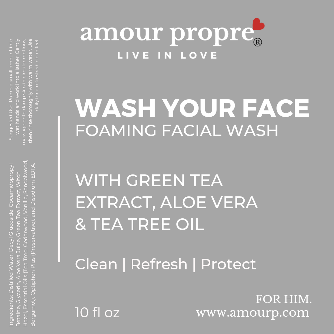 Wash Your Face – Sanfte, schäumende Gesichtsreinigung mit Grüntee-Extrakt für Ihn