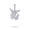 Moissanite Saint Michael Pendant – 925 Silver The Archangel Jewelry