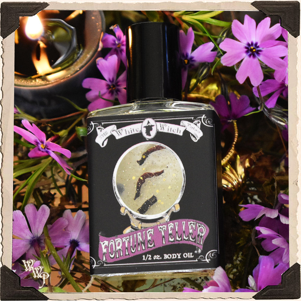 FORTUNE TELLER 1/2oz. KÖRPERÖL. Für psychische Klarheit, Lebensführung & Einsicht.