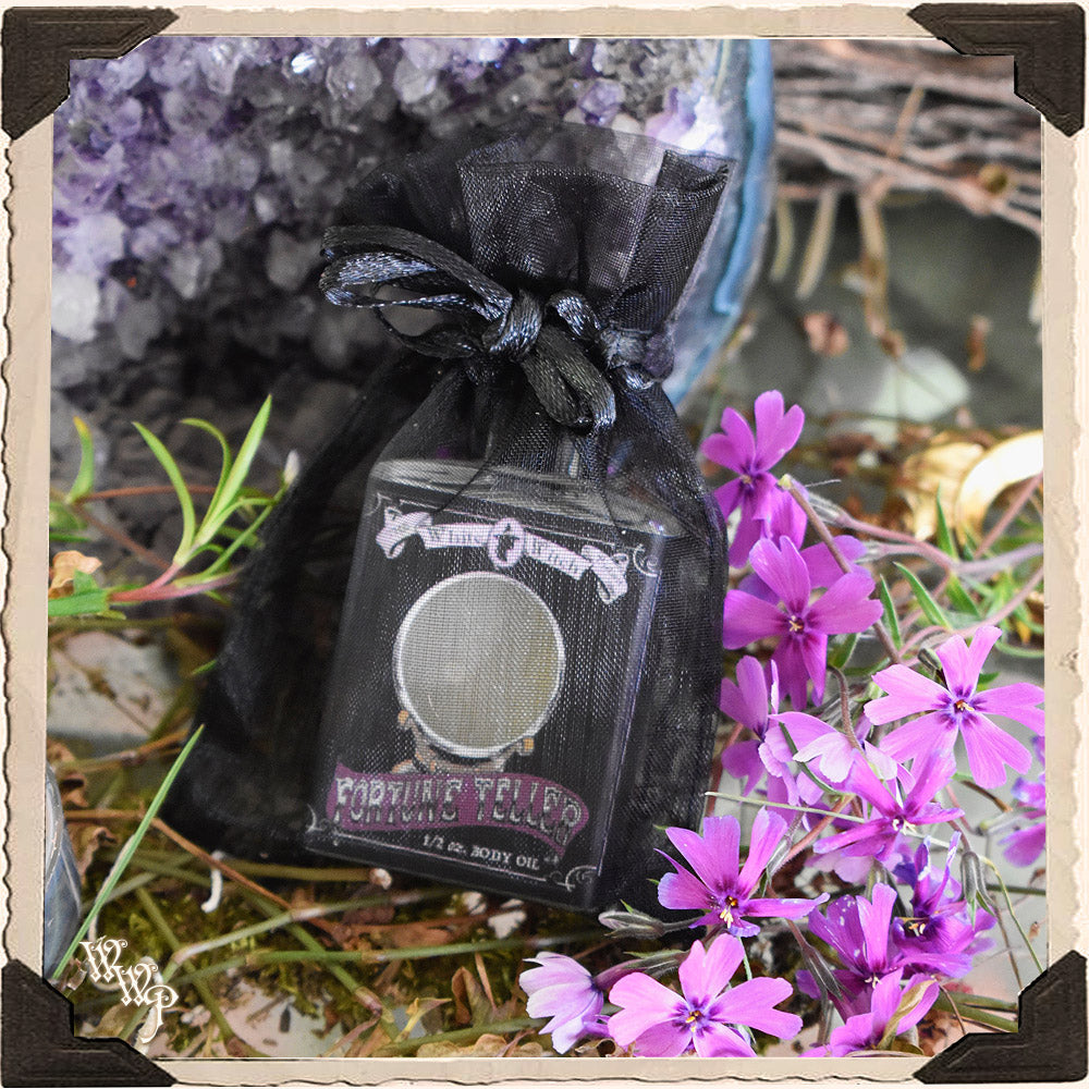 FORTUNE TELLER 1/2oz. KÖRPERÖL. Für psychische Klarheit, Lebensführung & Einsicht.