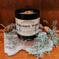 Bougie Wishabitch Woods | Bougie en cire de soja avec mèche en bois parfum pin et patchouli