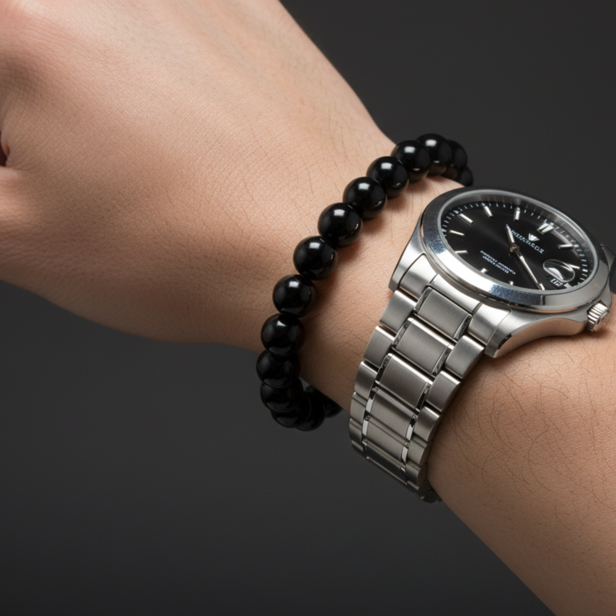 Onyx Bracelet Black Ox Stone of Strength