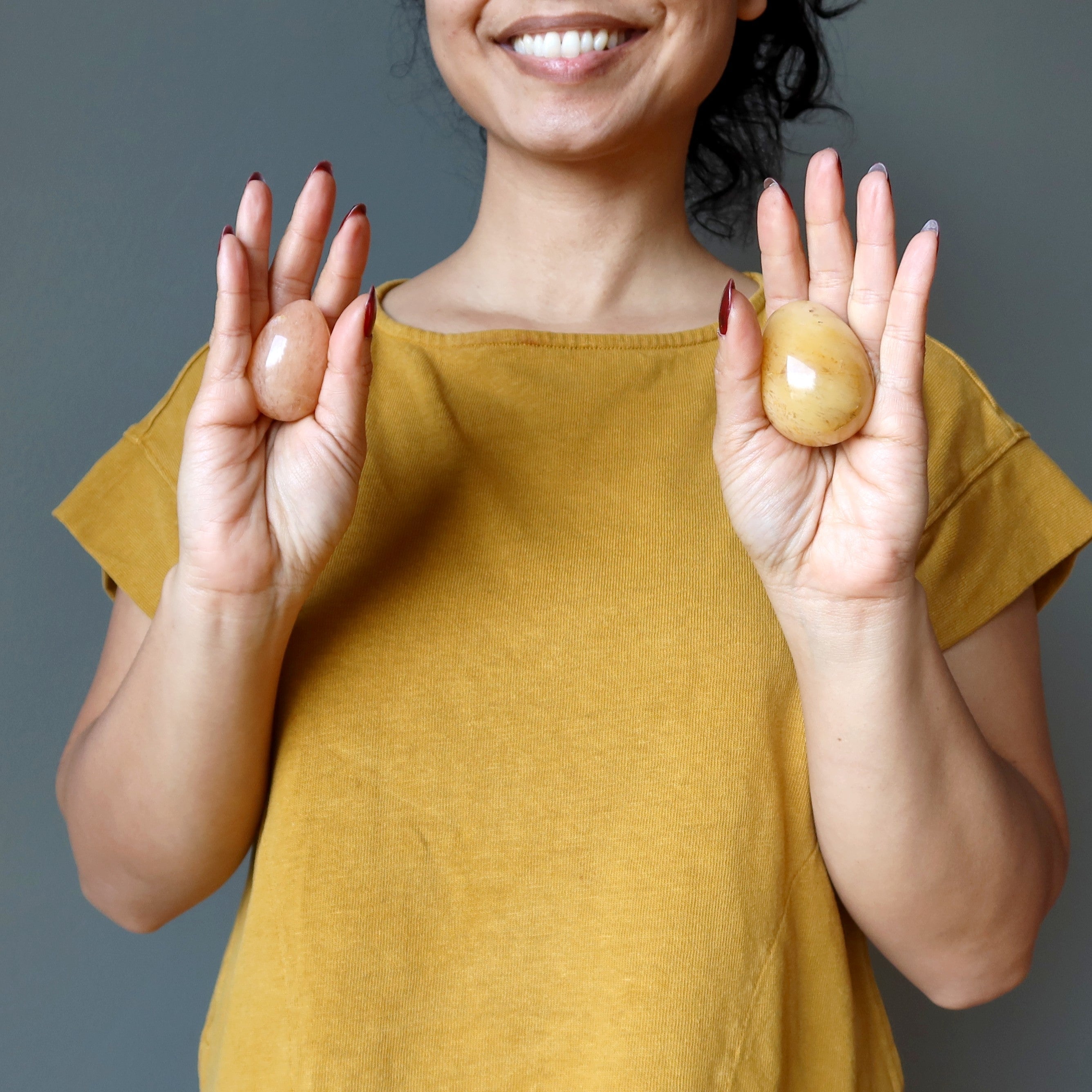 Golden Aventurine Egg Abundance Prosperity Indian Citrine Crystal