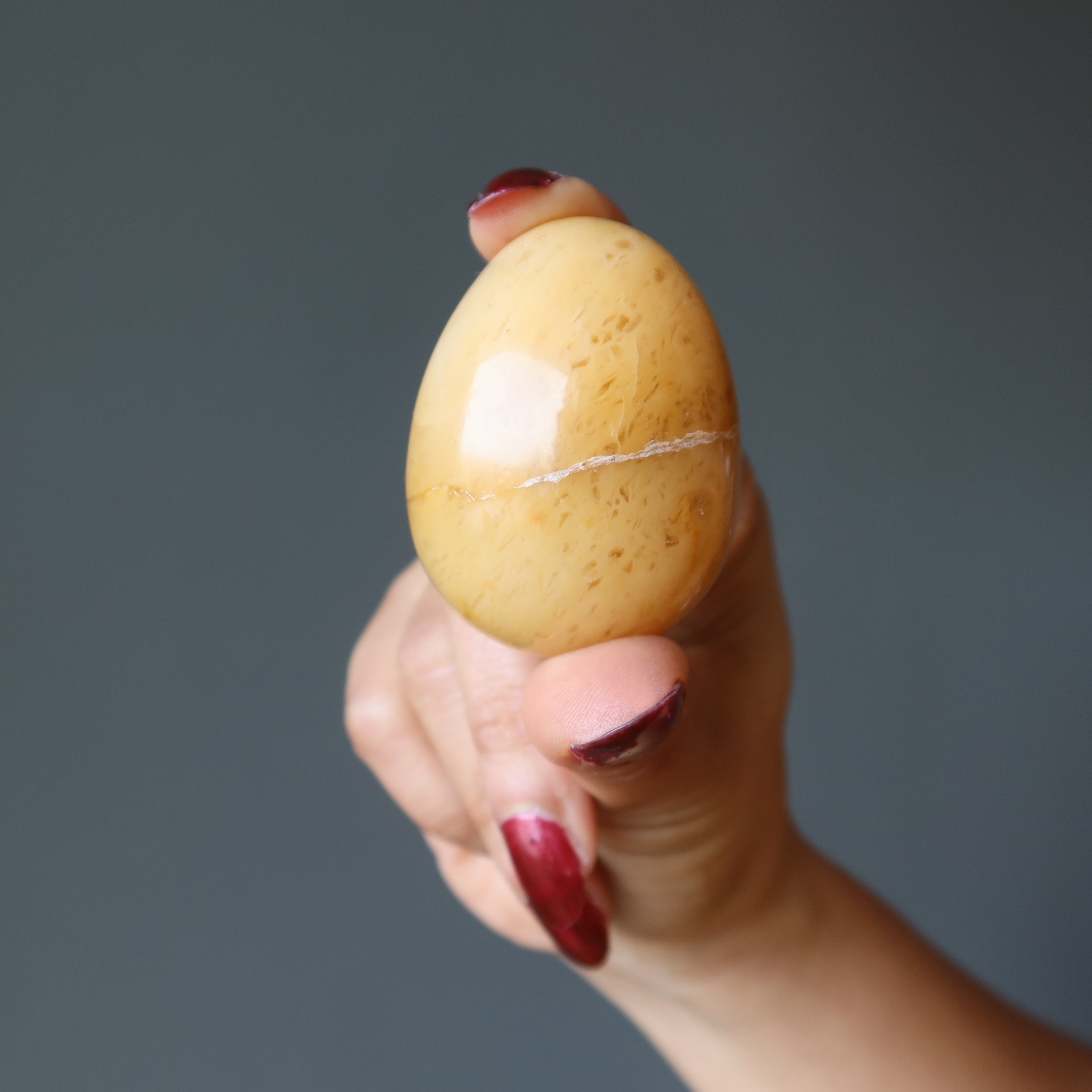 Golden Aventurine Egg Abundance Prosperity Indian Citrine Crystal