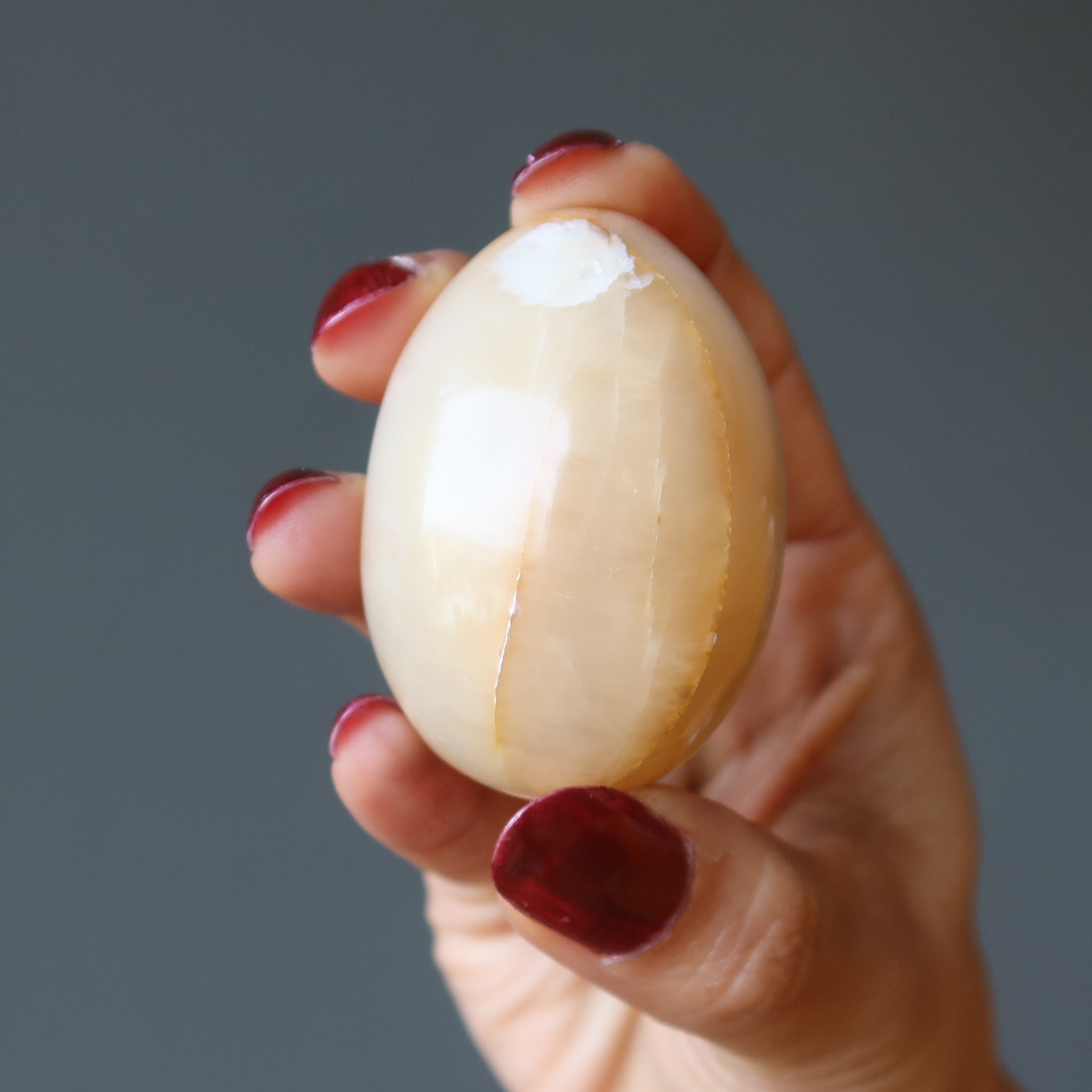 Golden Aventurine Egg Abundance Prosperity Indian Citrine Crystal