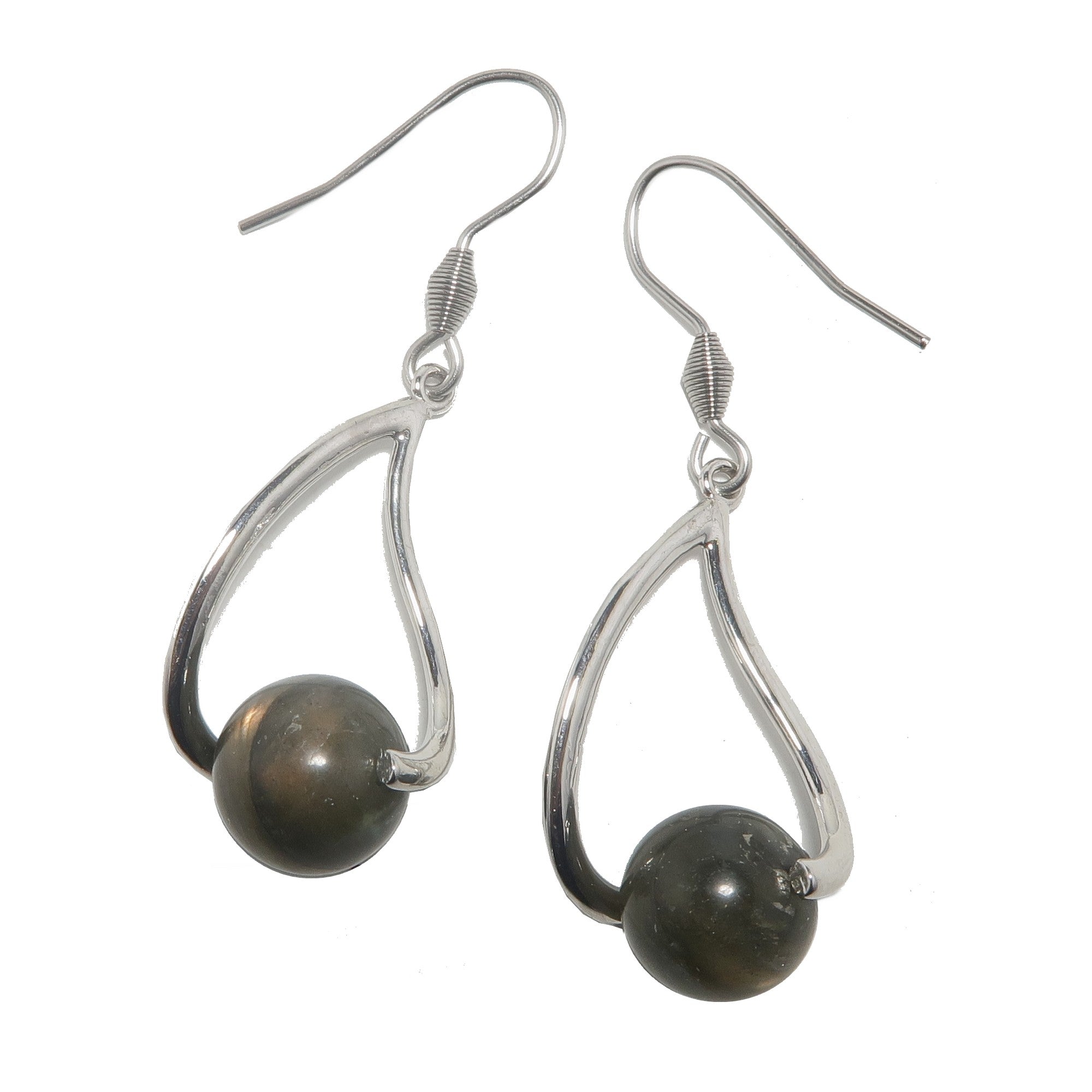Labradorite Earrings Essence of Elegance Twilight Stone