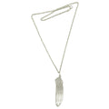 Clear Quartz Necklace Raw Crystal Point