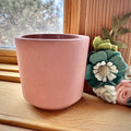 Bougie en béton rose