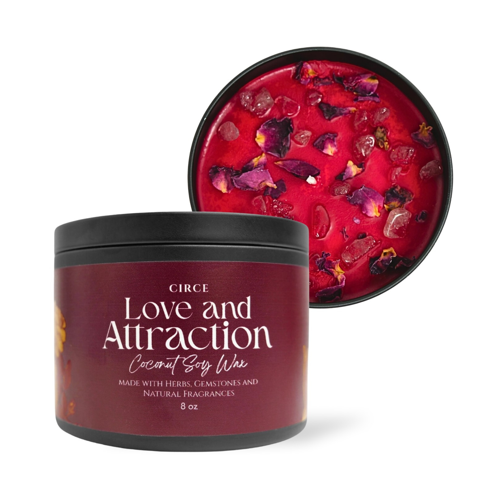 Bougie Amour et Attraction — Manifestation Romantique 227 g