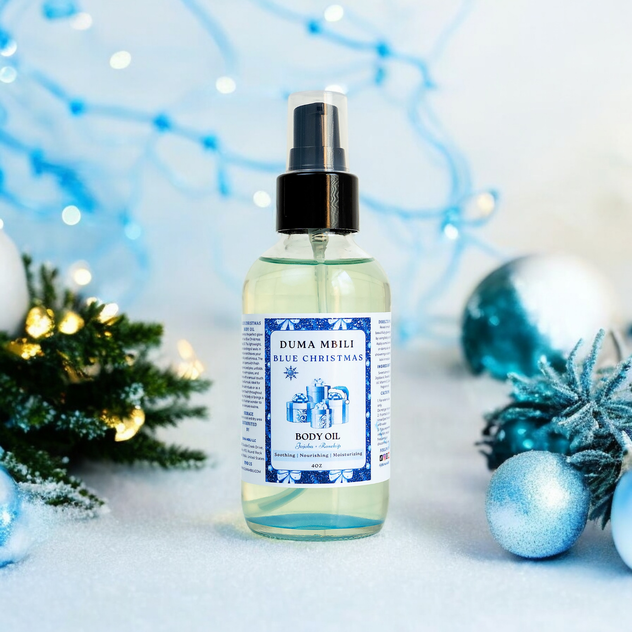 Huile corporelle Blue Christmas