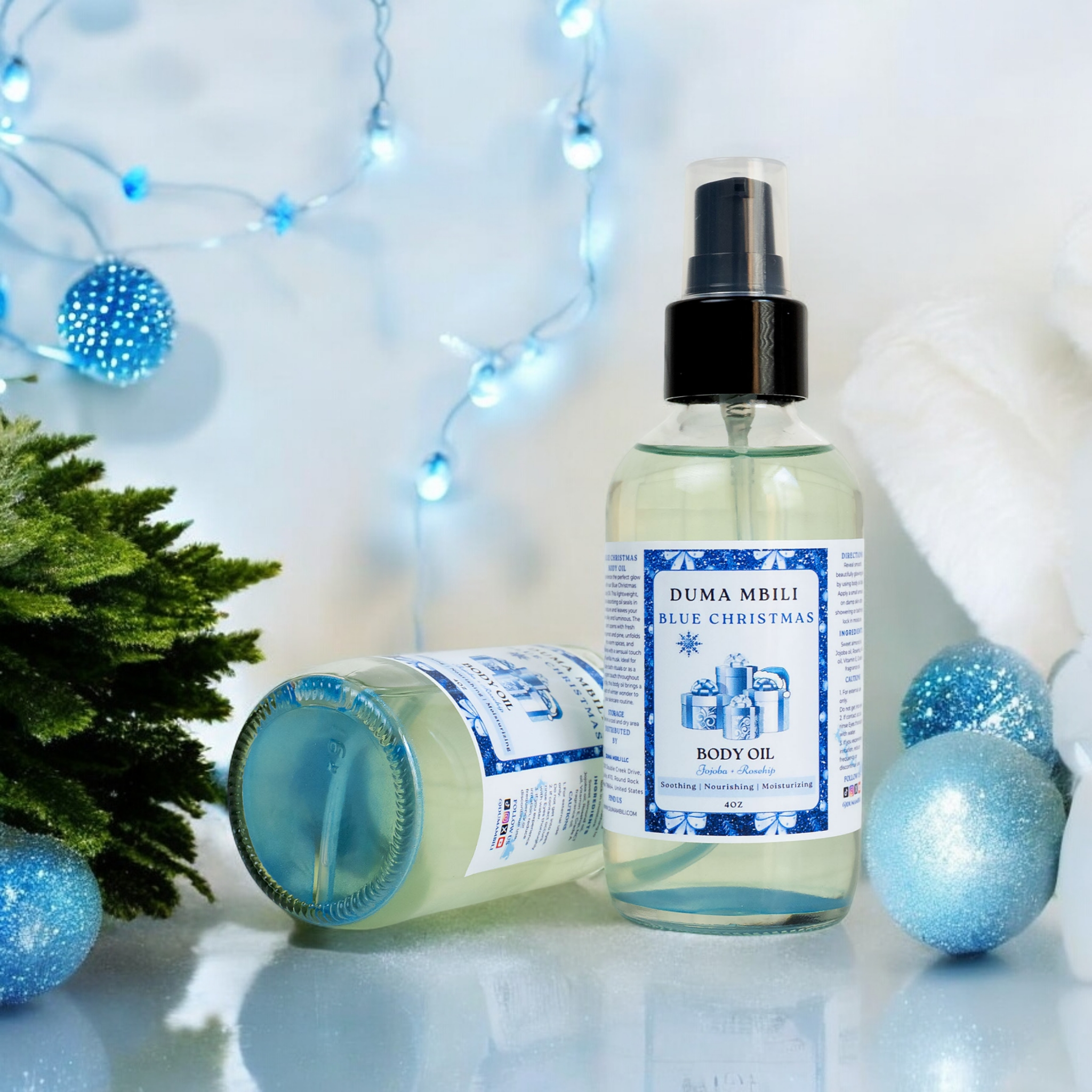 Huile corporelle Blue Christmas