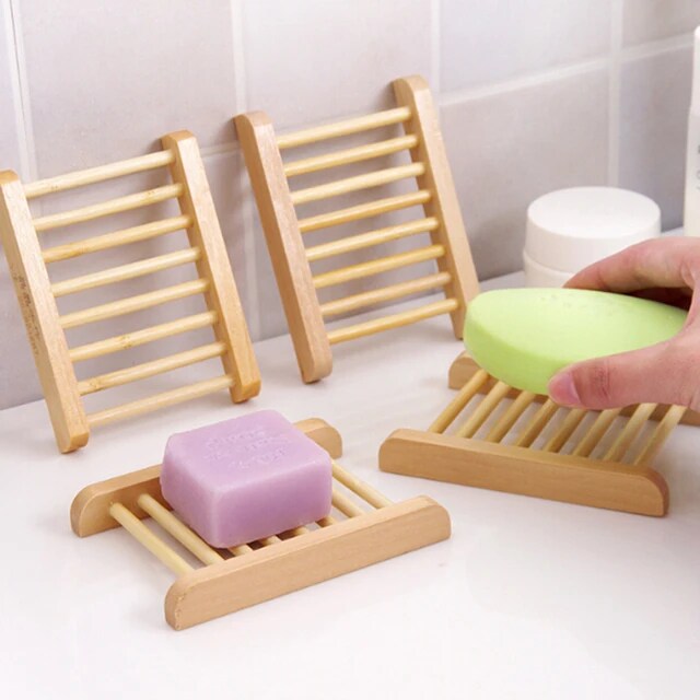 Bambus Seifenablage | Sisal Netz Seifenbeutel