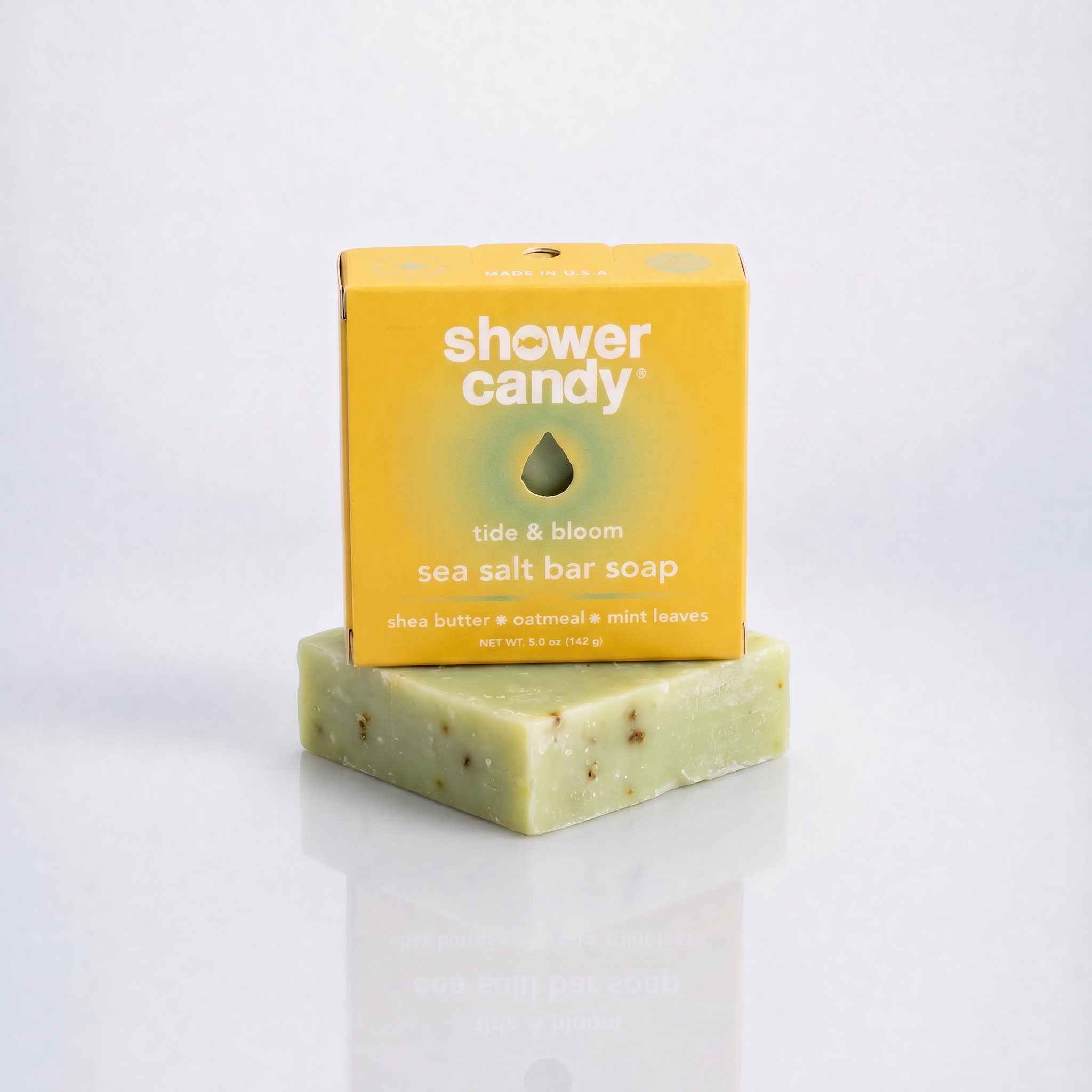 Pain de Savon Corps Tide & Bloom – Nettoyage Doux au Sel Marin
