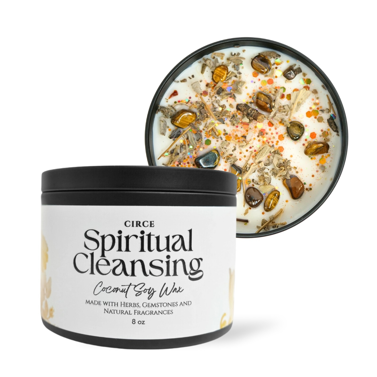Spirituelle Reinigungs-Kerze – 8‑oz Ritualkerze zur Energielöschung