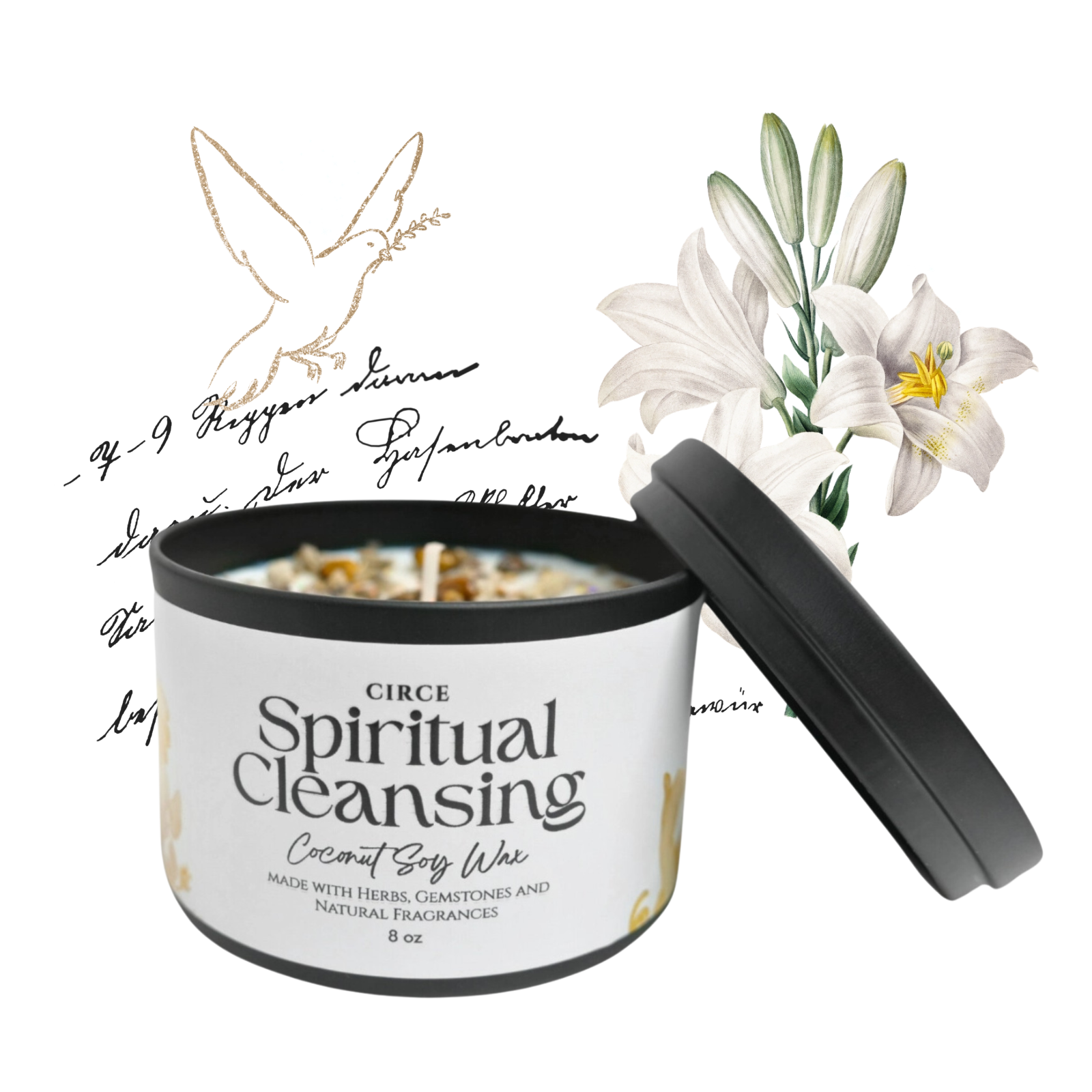 Spirituelle Reinigungs-Kerze – 8‑oz Ritualkerze zur Energielöschung