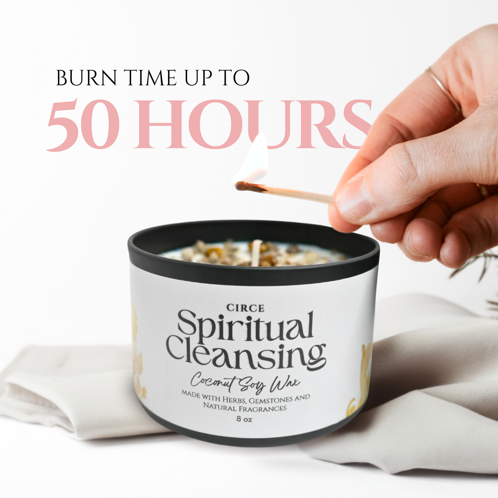 Spirituelle Reinigungs-Kerze – 8‑oz Ritualkerze zur Energielöschung