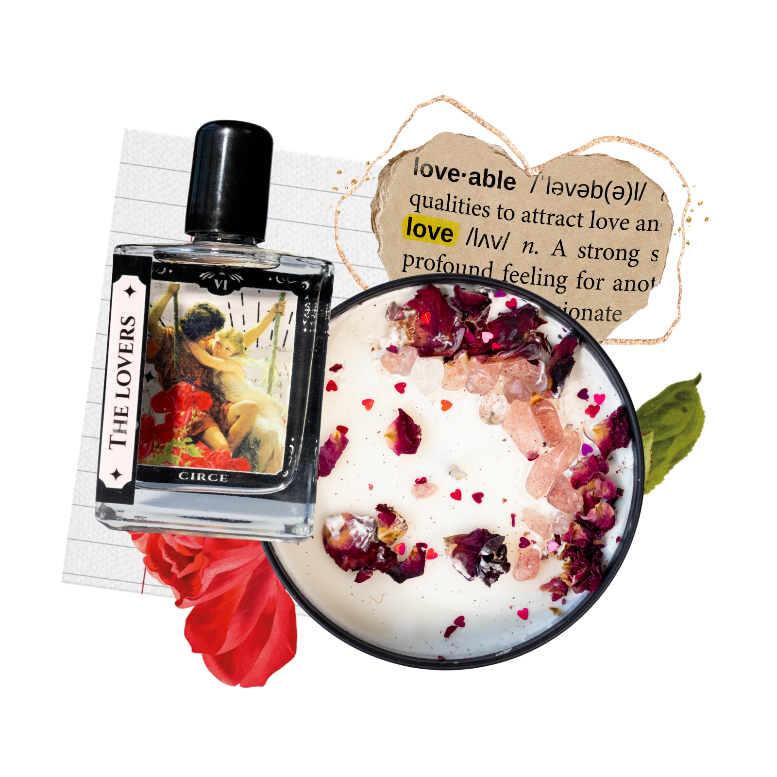 Huile de Parfum Le Tarot des Amoureux - Roll-on 50 ml | Bois, Freesia & Prune rouge
