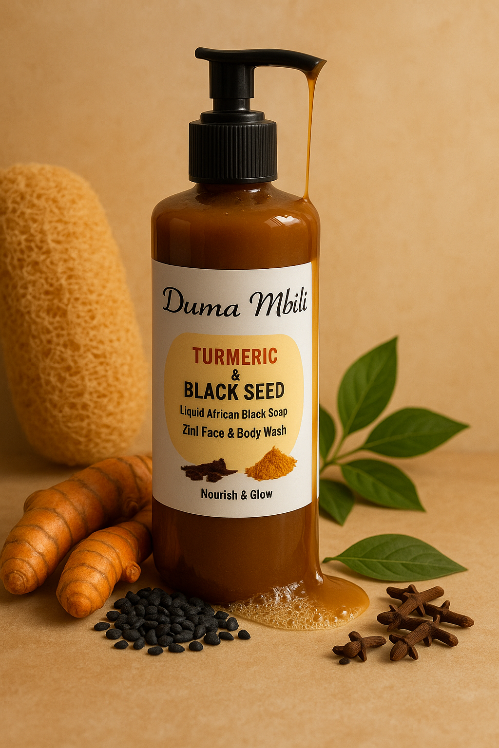 Savon Noir Africain Curcuma & Nigelle