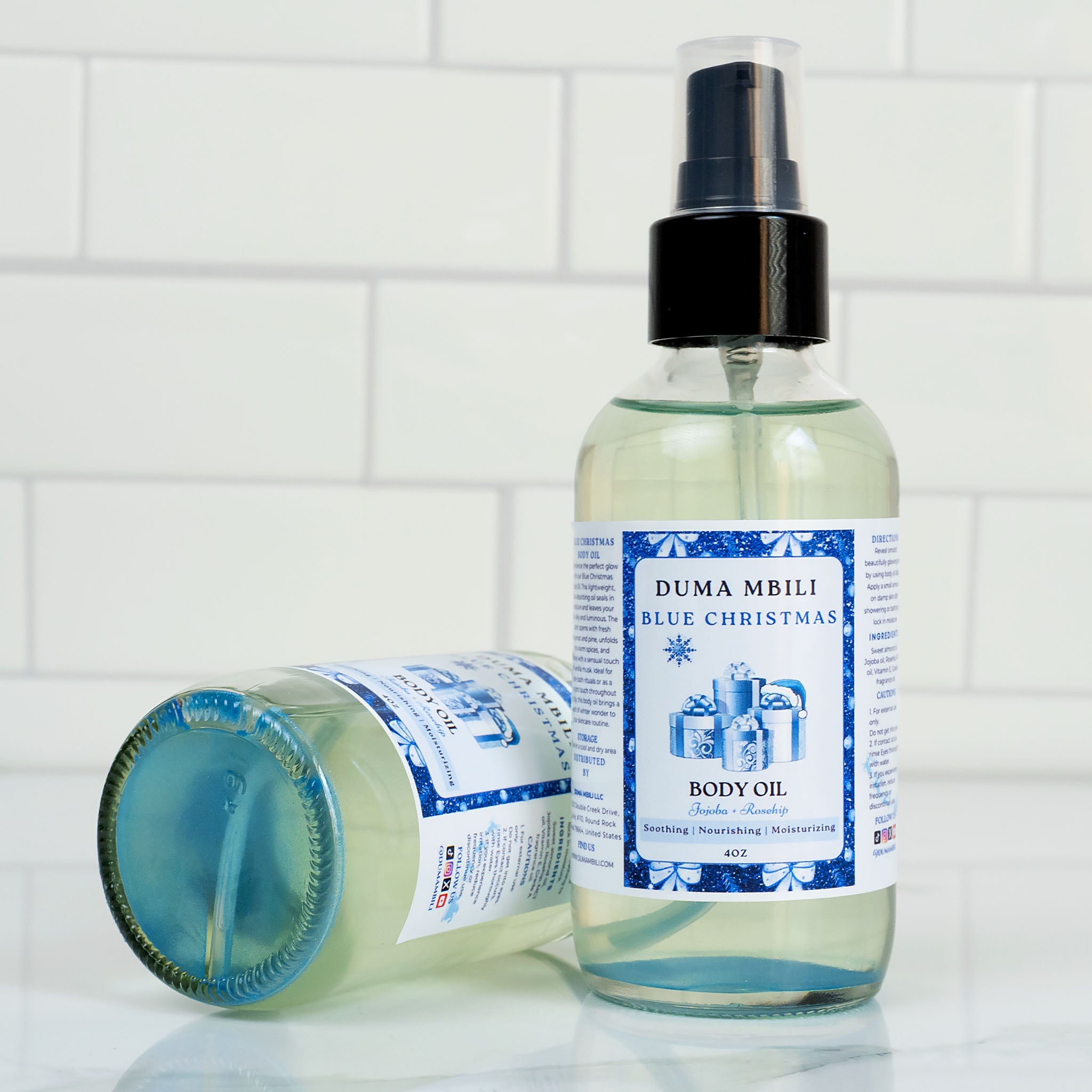 Huile corporelle Blue Christmas