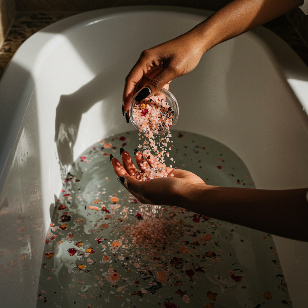 SELS DE BAIN ROSE SAUVAGE