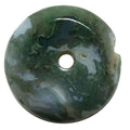 Moss Agate Gemstone Donut Green Healing