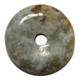 Green Agate Gemstone Donut Sage Spirit Pendant