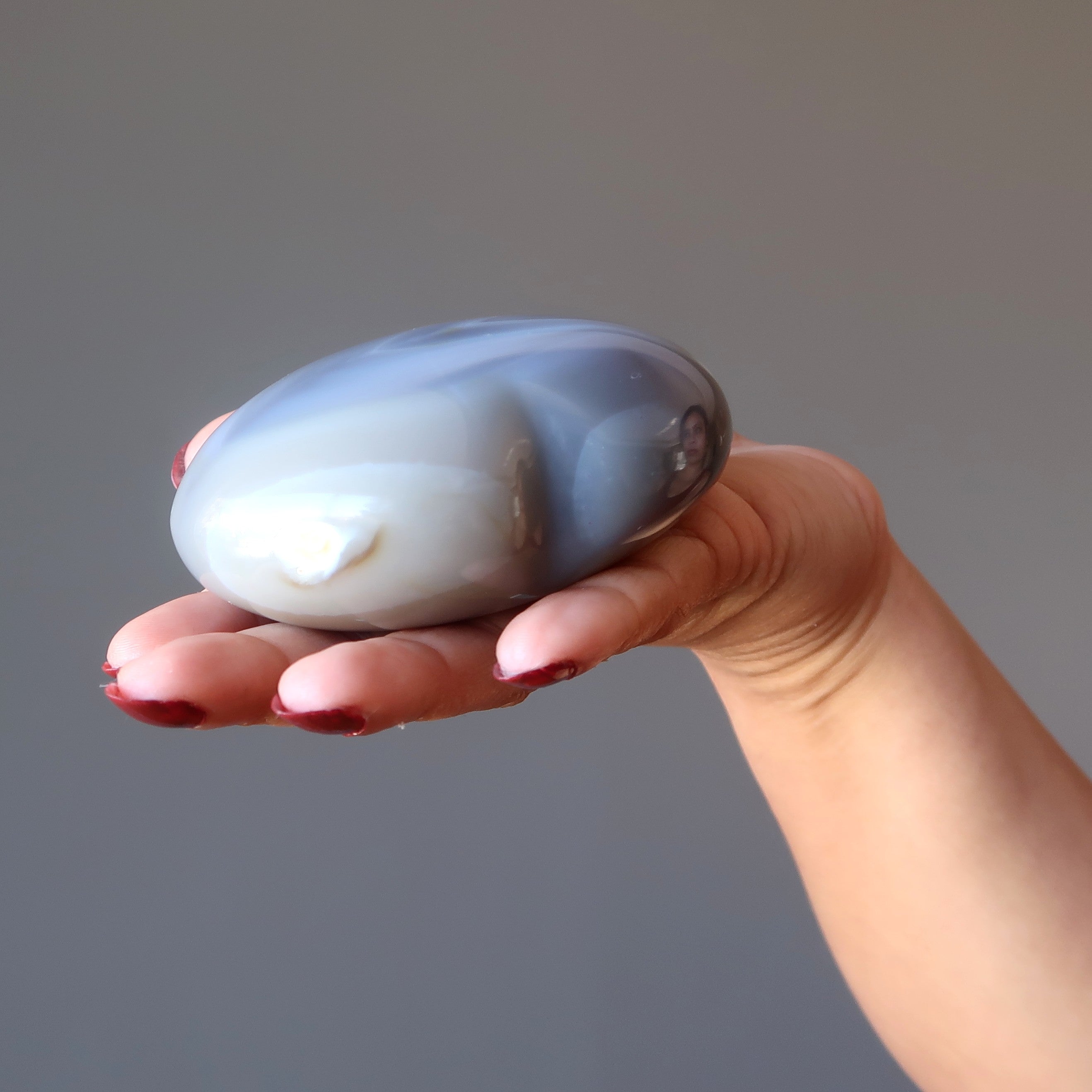 Agate bleue dentelle Cœur Calme Nettoyage Amour