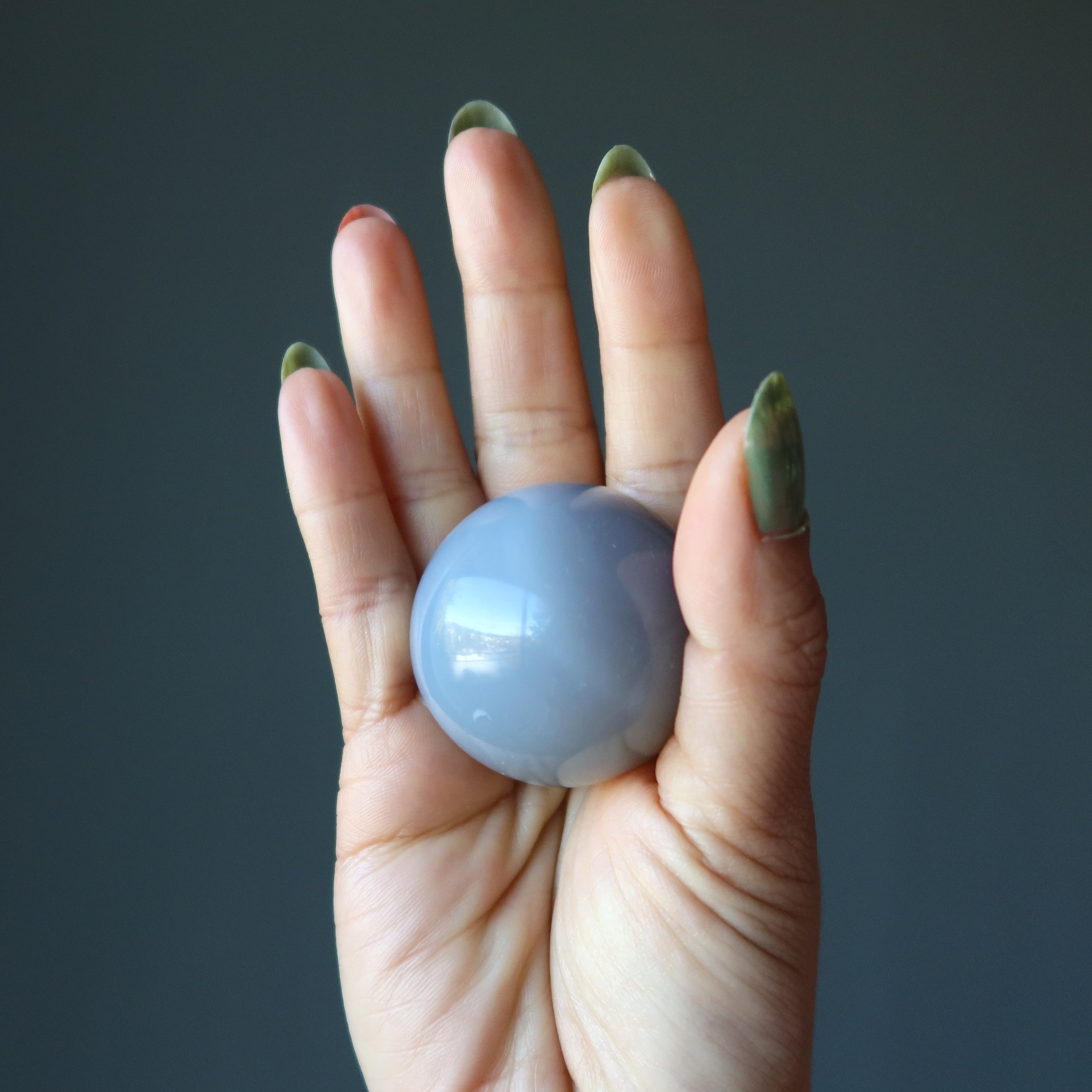 Sphère d'agate bleue Terre Ciel Eau Élément naturel Boule de cristal