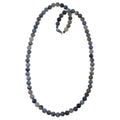 Botswana Agate Necklace Art Silver Gray Creation