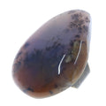 Dendritic Agate Ring Sea Antiqued Bronze Adjustable