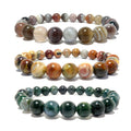 Agate Bracelet Set: Botswana, Crazy Lace & Moss Stone Trio