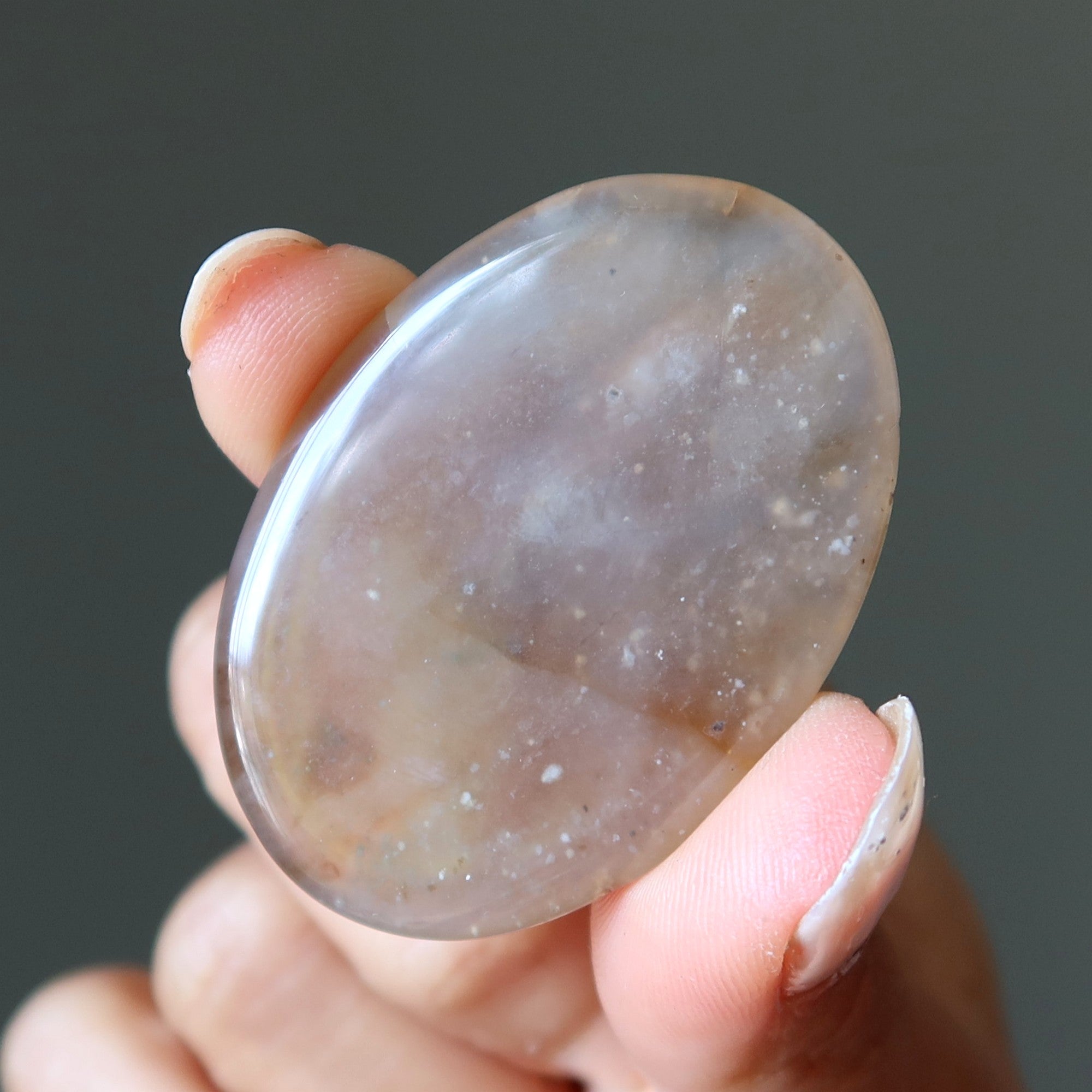 Moss Agate Grid Crystal Bundle Mystic Forest Set of 7